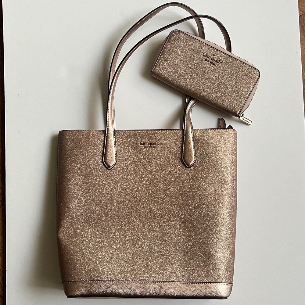 Kate Spade Glitter Purse and Wallet
